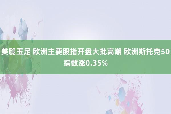 美腿玉足 欧洲主要股指开盘大批高潮 欧洲斯托克50指数涨0.35%