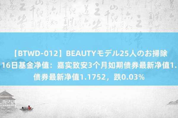 【BTWD-012】BEAUTYモデル25人のお掃除フェラ4時間 8月16日基金净值：嘉实致安3个月如期债券最新净值1.1752，跌0.03%