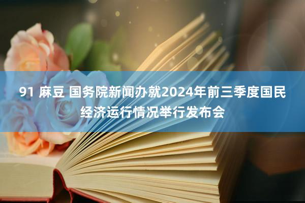 91 麻豆 国务院新闻办就2024年前三季度国民经济运行情况举行发布会