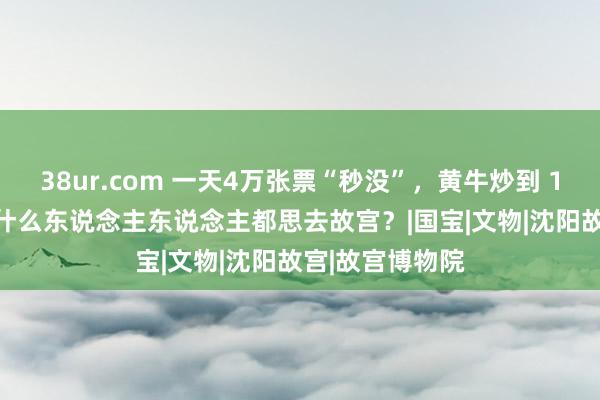 38ur.com 一天4万张票“秒没”，黄牛炒到 1600 一张，为什么东说念主东说念主都思去故宫？|国宝|文物|沈阳故宫|故宫博物院